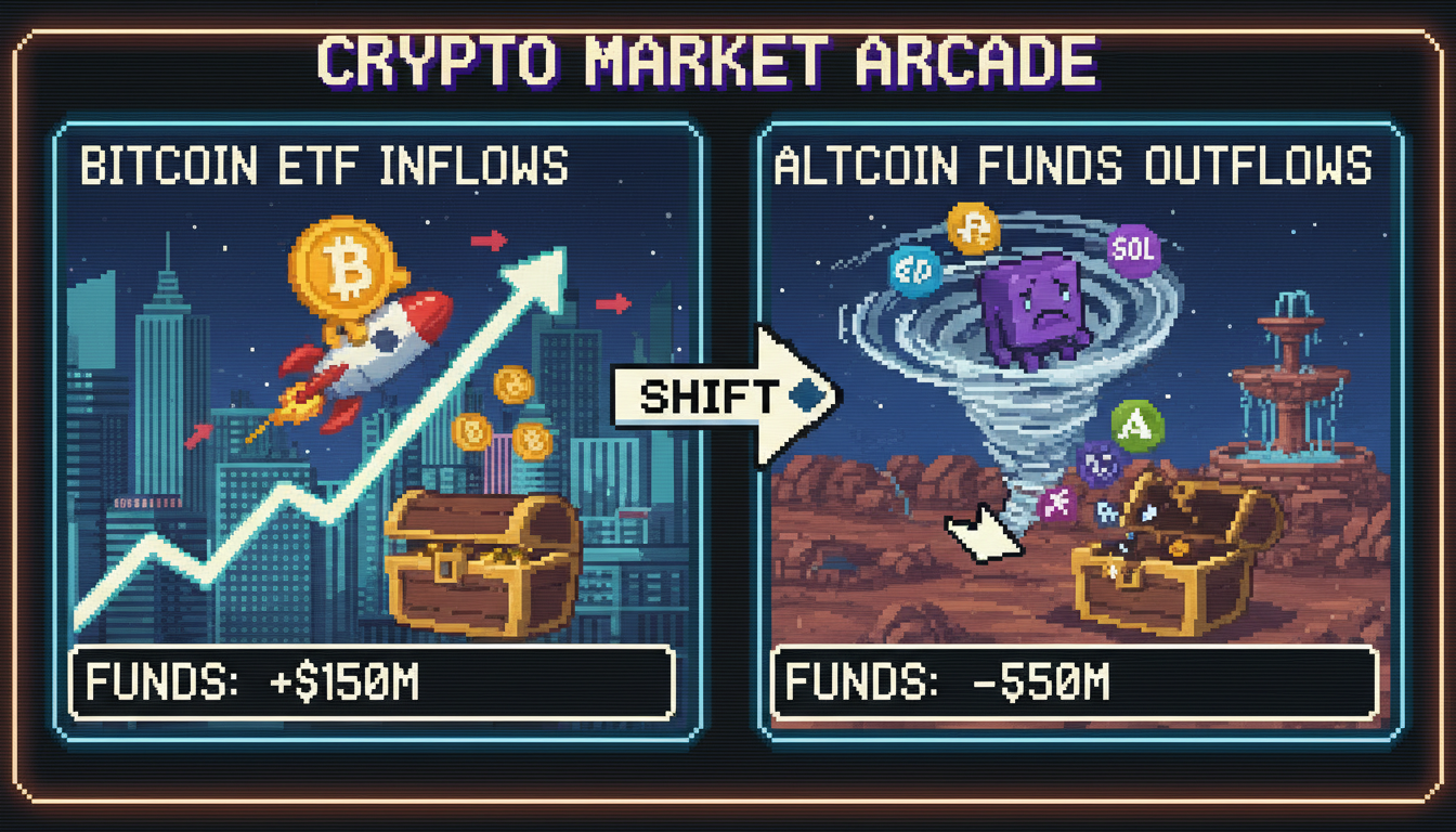 Bitcoin ETF inflows return while altcoin funds see outflows