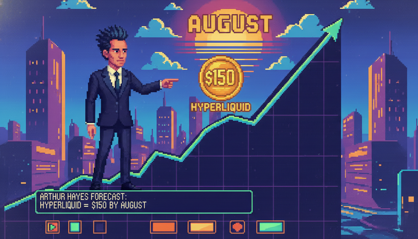 Arthur Hayes Forecasts Hyperliquid Could Hit $150 by August