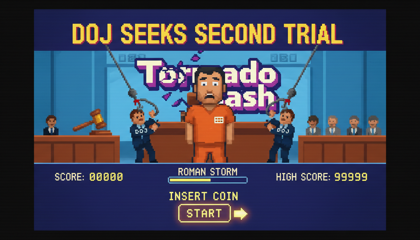 DOJ seeks second trial for Tornado Cash founder Roman Storm.