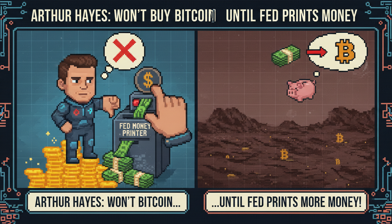 Arthur Hayes: Won't Buy Bitcoin Until Fed Prints More Money