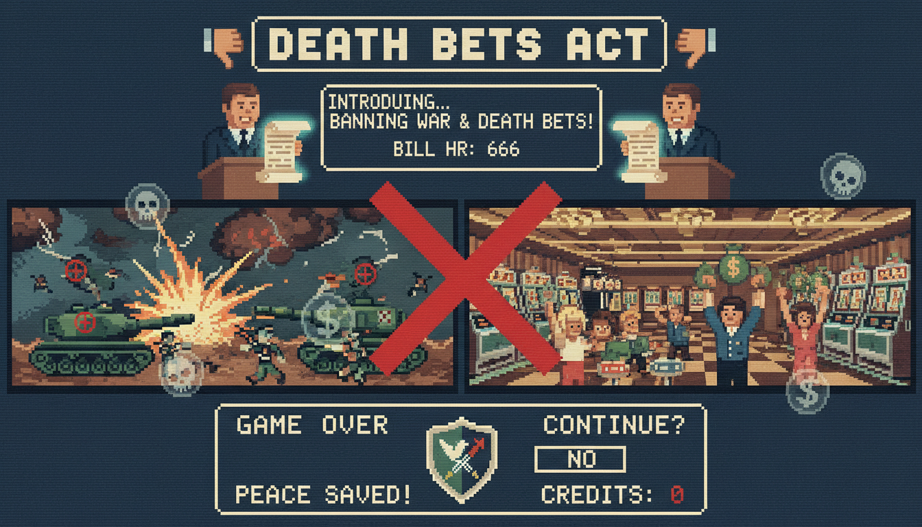 Lawmakers introduce DEATH BETS Act to ban war, death betting