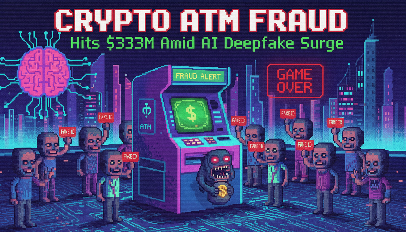 Crypto ATM Fraud Hits $333M Amid AI Deepfake Surge