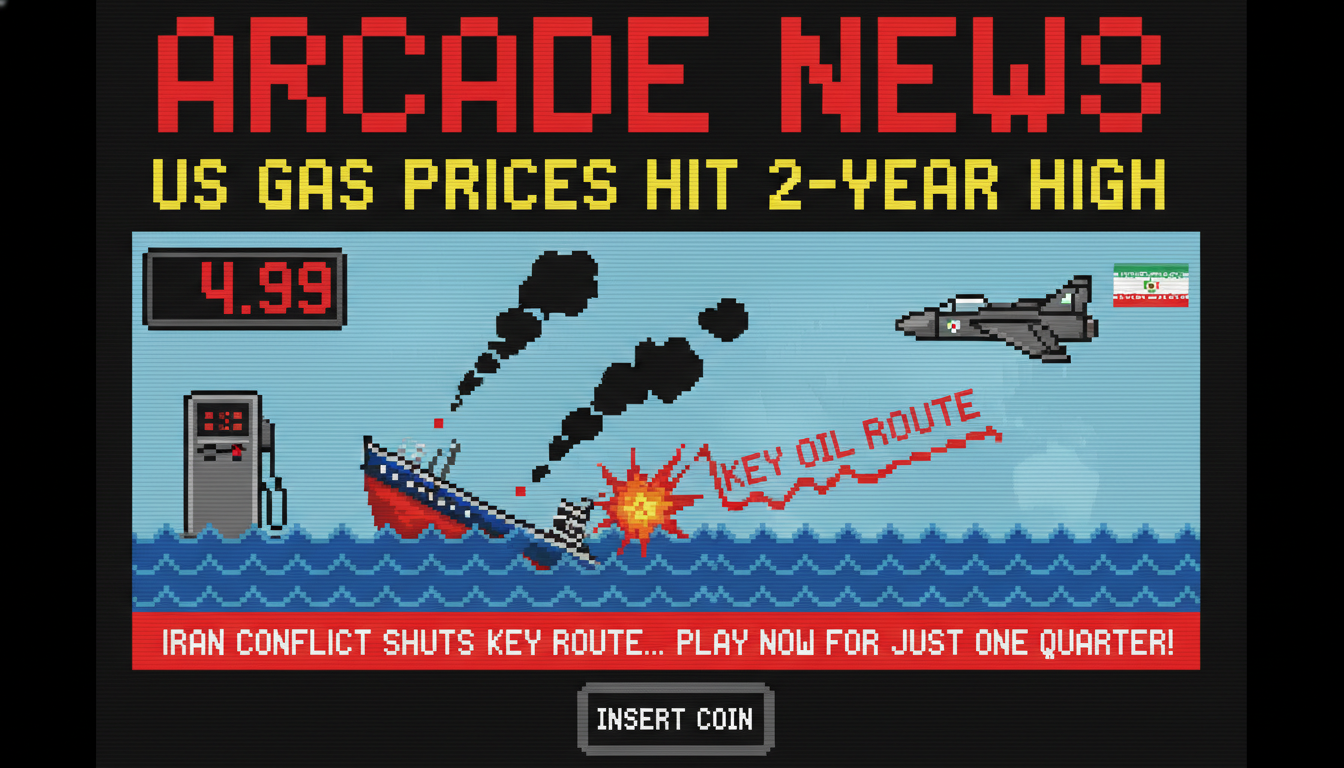 US Gas Prices Hit 2-Year High as Iran Conflict Shuts Key Oil Route