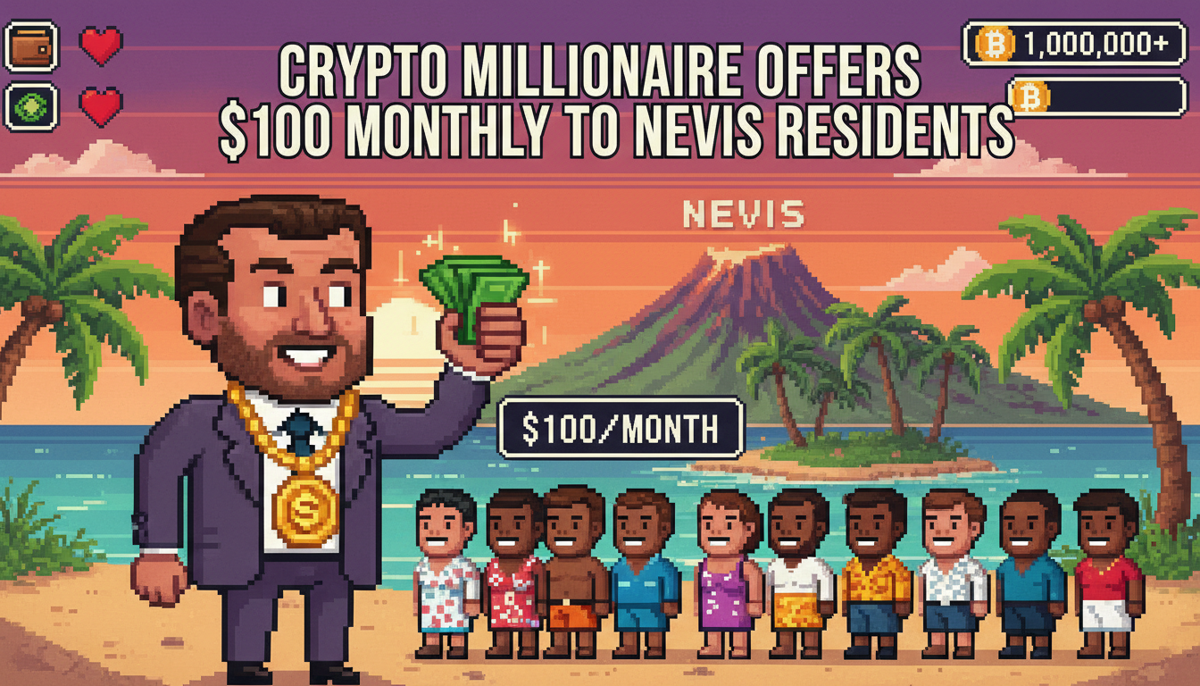 Crypto Millionaire Offers $100 Monthly To Nevis Residents