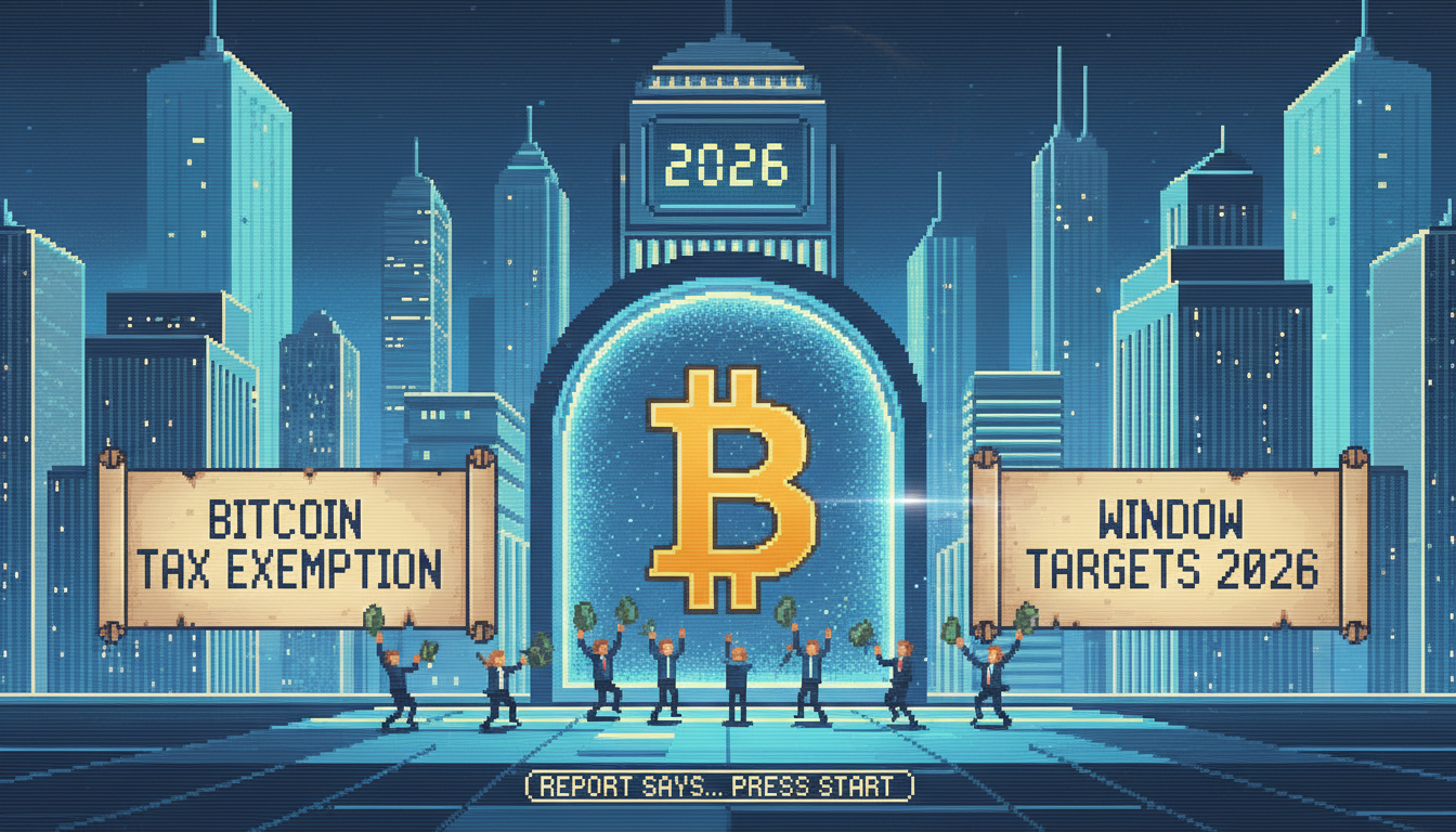 Bitcoin Tax Exemption Window Targets 2026, Report Says