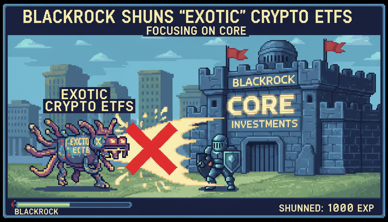 BlackRock shuns ‘exotic’ crypto ETFs, focusing on core