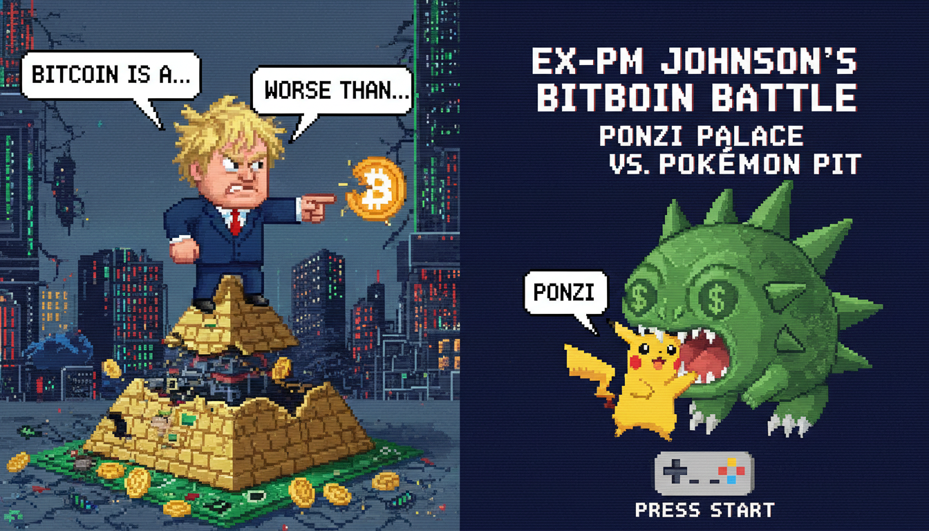 Ex-PM Johnson calls Bitcoin 'Ponzi' worse than Pokémon