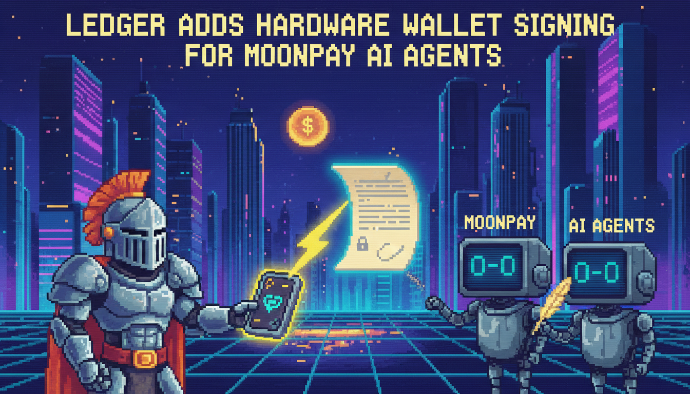 Ledger Adds Hardware Wallet Signing for MoonPay AI Agents