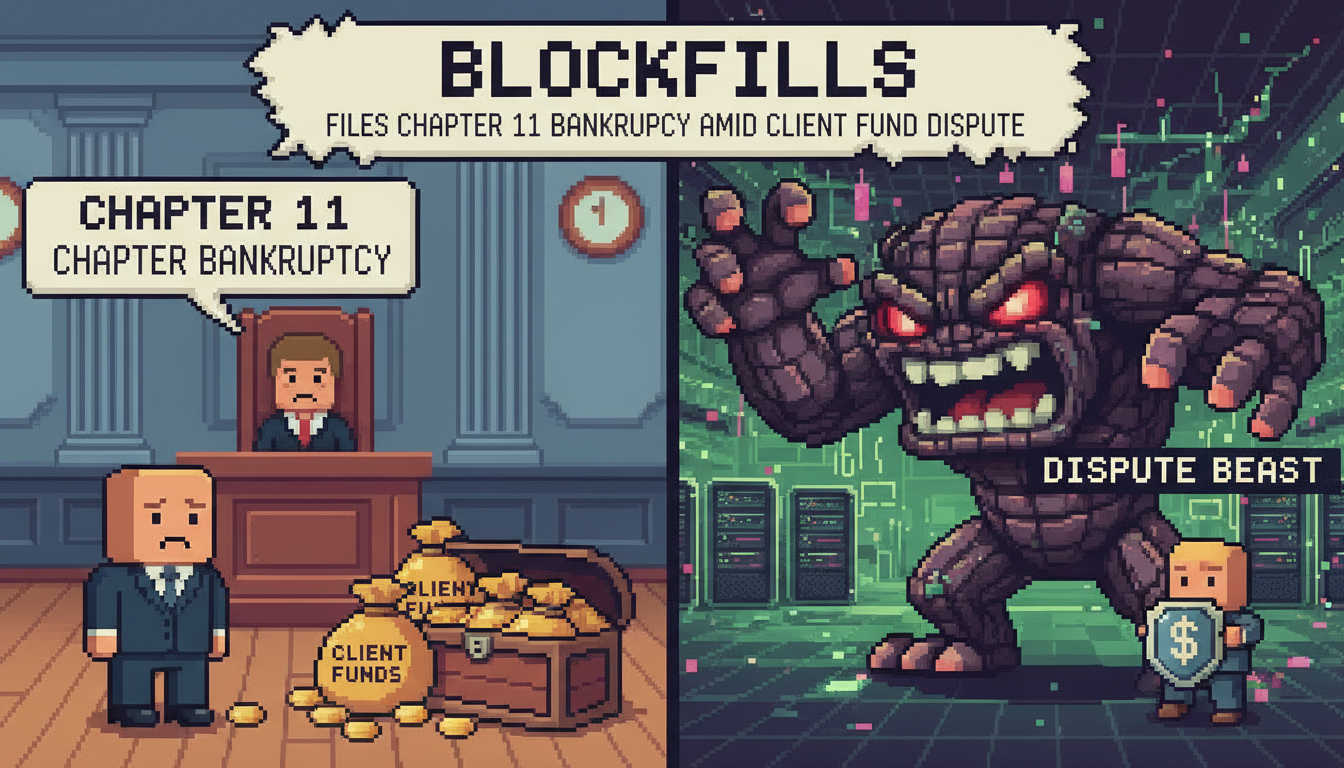 BlockFills Files Chapter 11 Bankruptcy Amid Client Fund Dispute