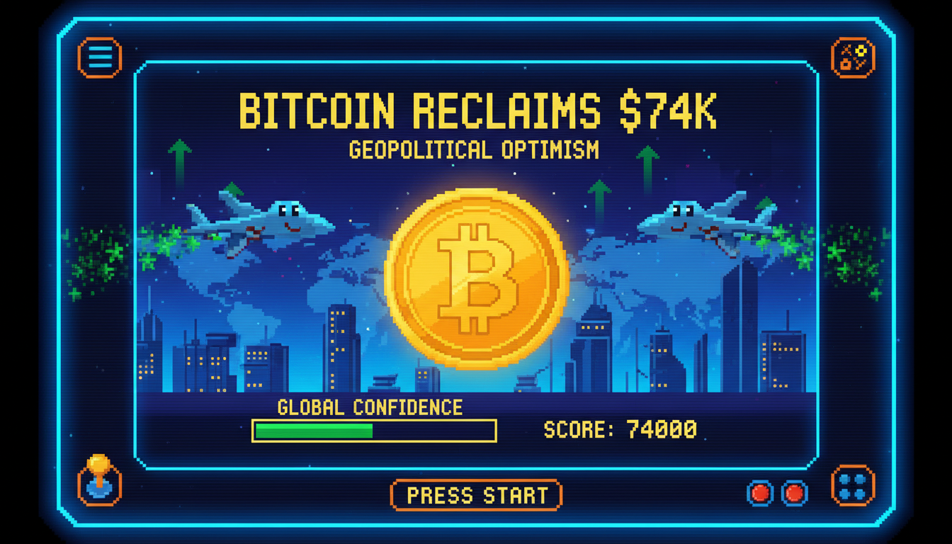 Bitcoin Reclaims $74K Amid Geopolitical Optimism