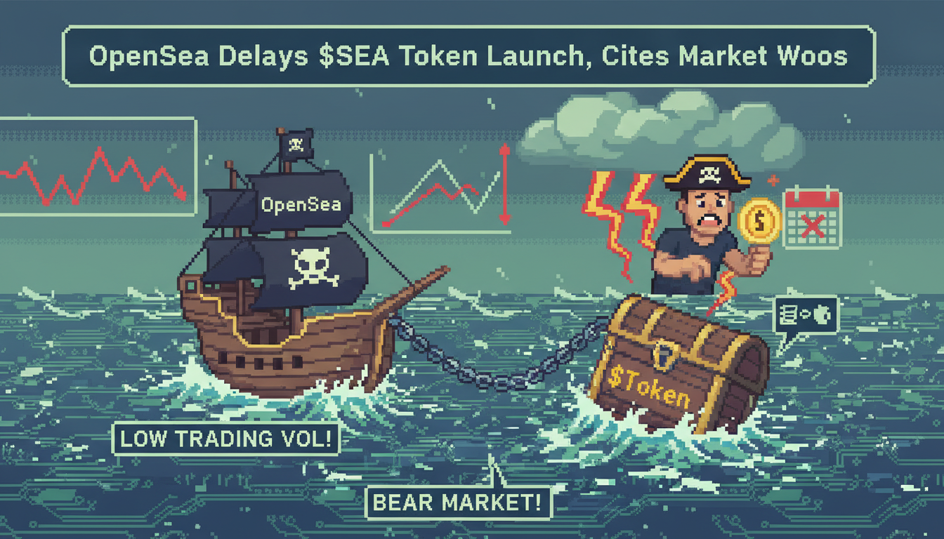 OpenSea Delays $SEA Token Launch, Cites Market Woes