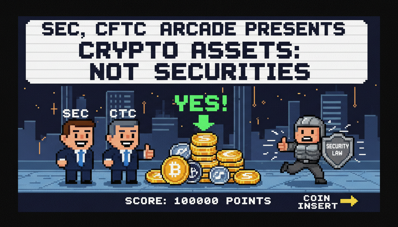 SEC, CFTC Say Most Crypto Assets Not Securities