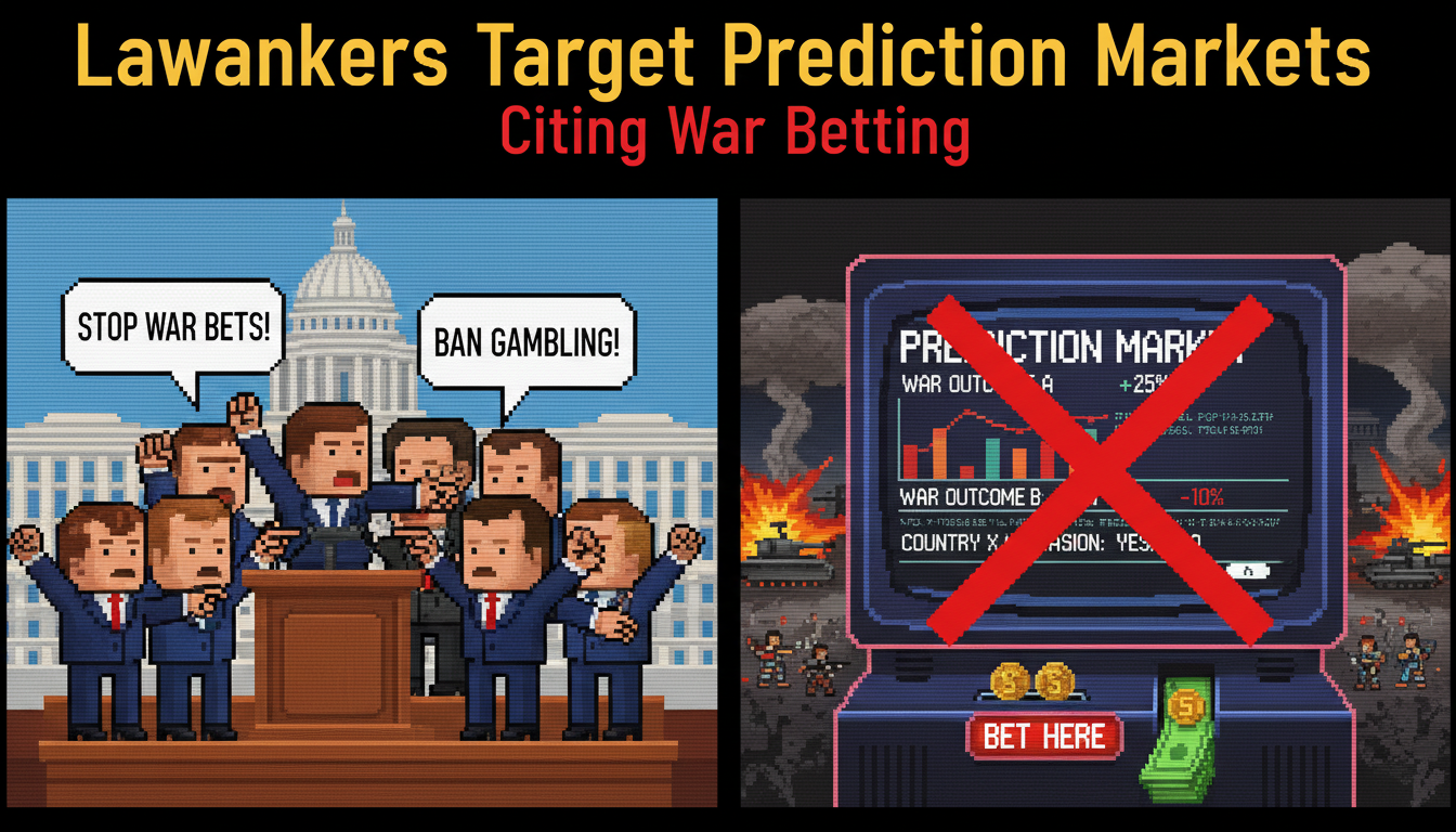 Lawmakers Target Prediction Markets Citing War Betting