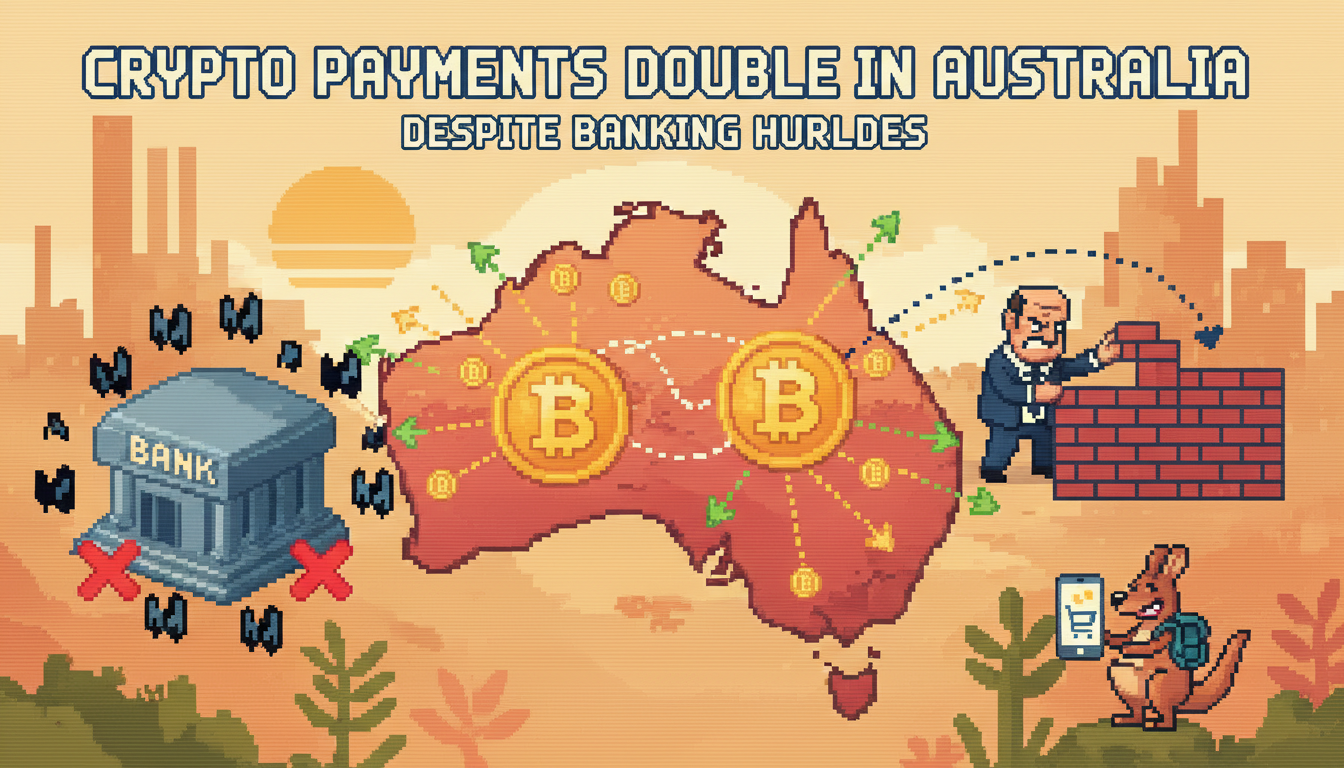 Crypto Payments Double in Australia Despite Banking Hurdles