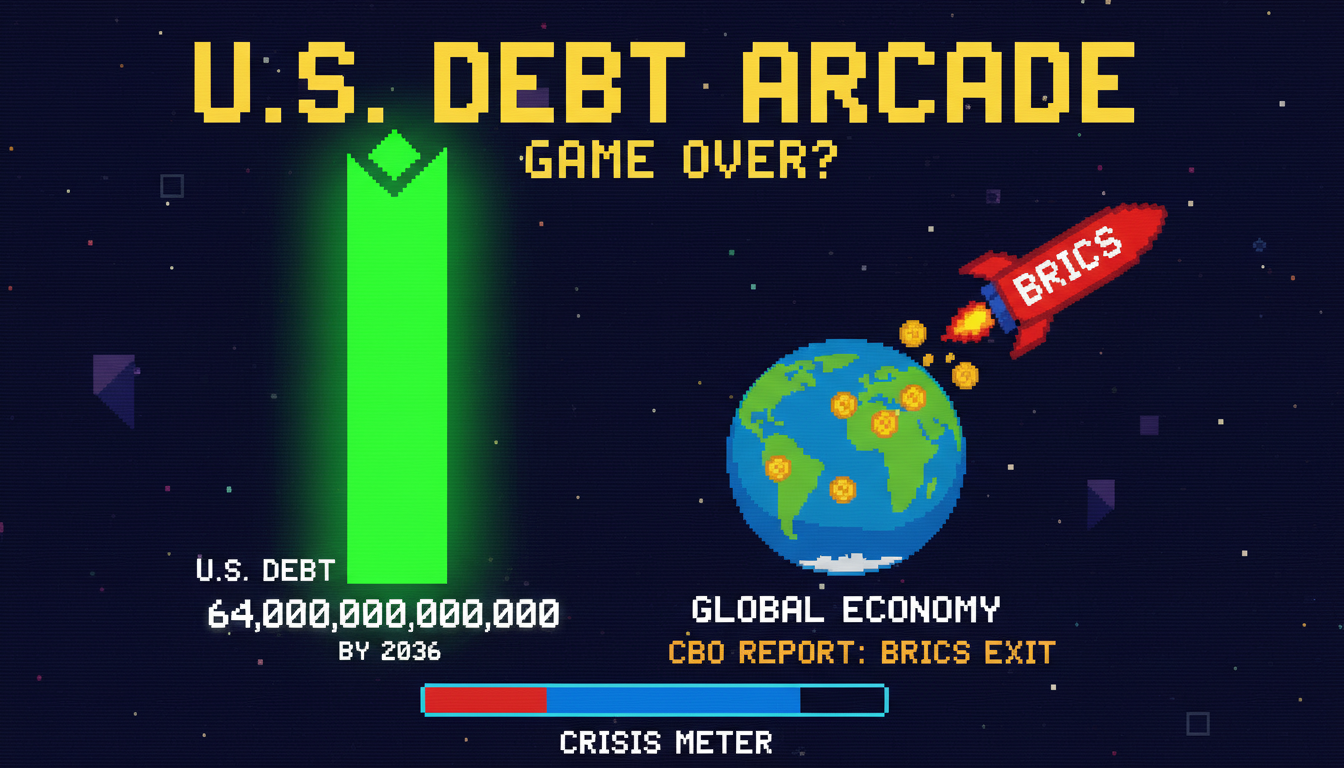 CBO: U.S. Debt to Hit $64 Trillion by 2036 Amid BRICS Exit
