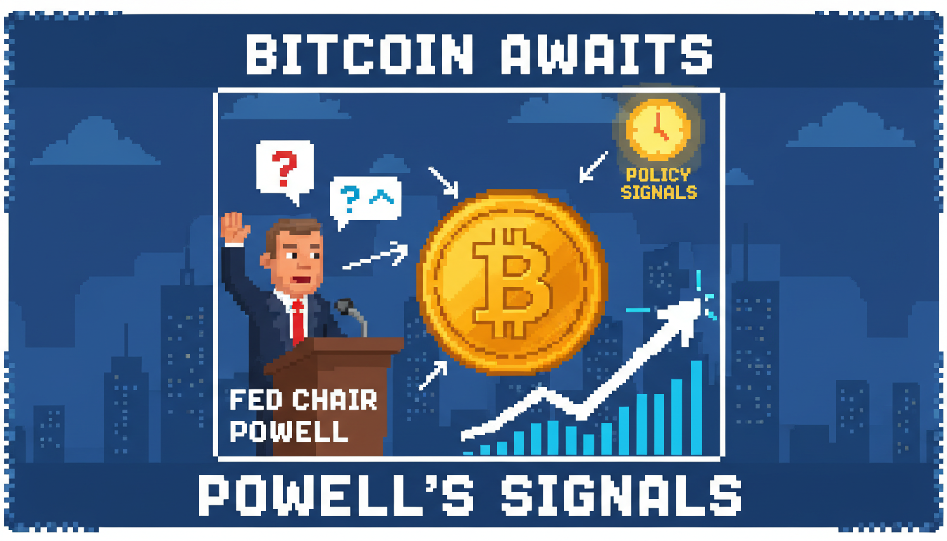 Bitcoin Awaits Fed Chair Powell's Policy Signals