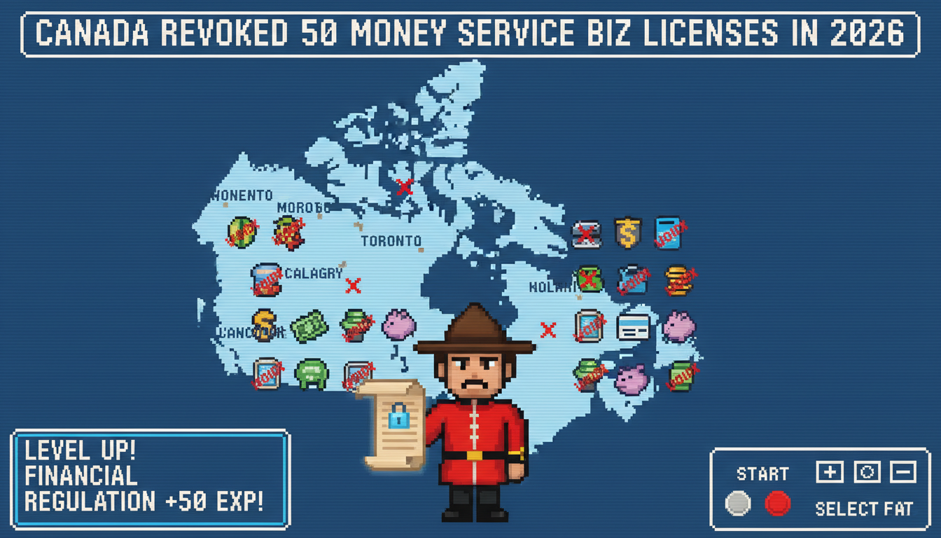 Canada Revoked 50 Money Service Biz Licenses in 2026