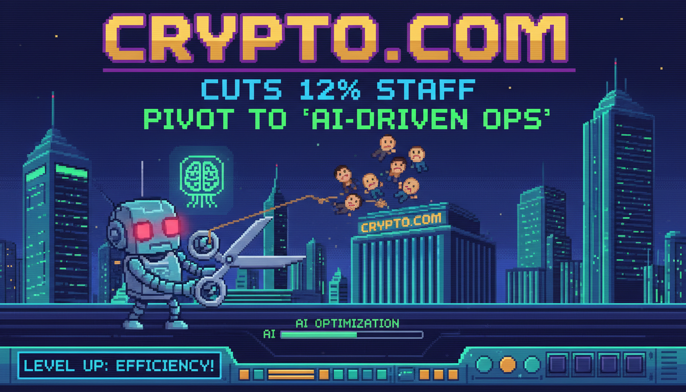 Crypto.com Cuts 12% of Staff in Pivot to "AI-Driven ops"