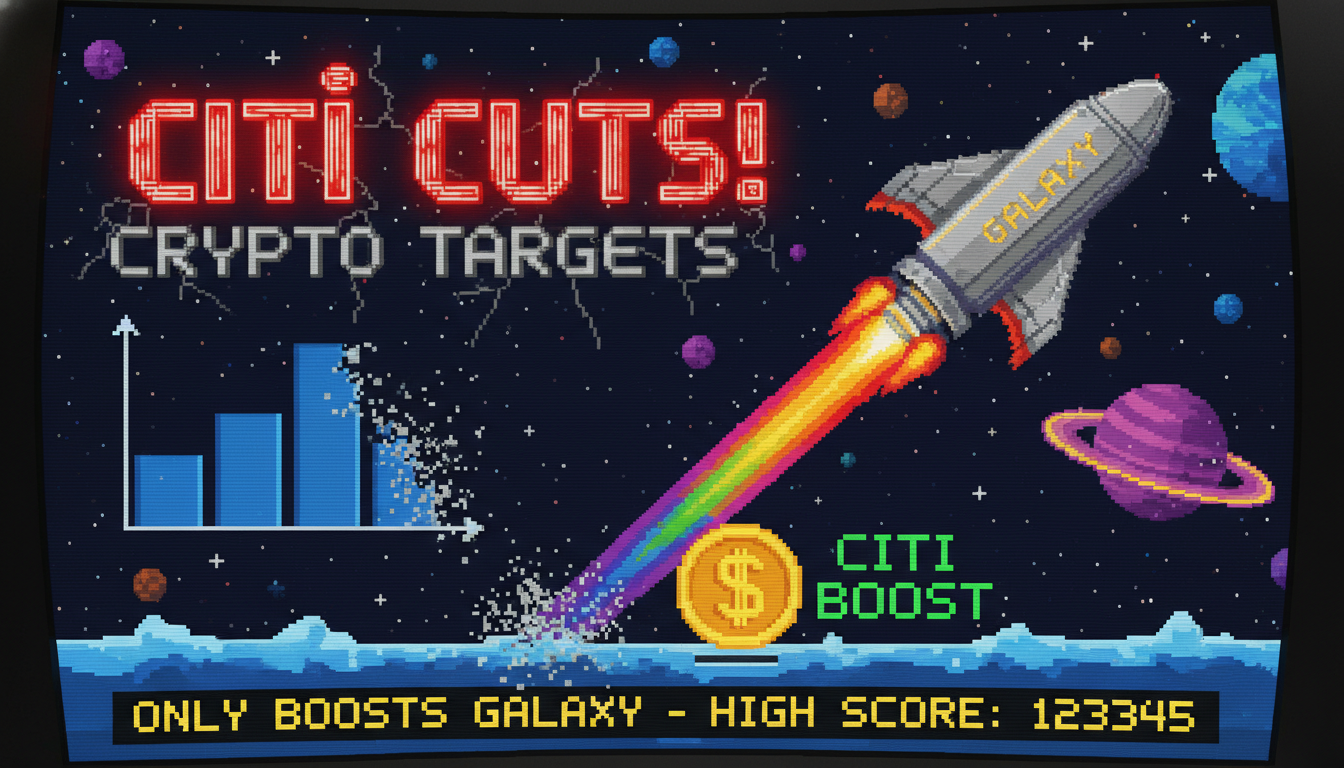 Citi Cuts Crypto Targets, Only Boosts Galaxy