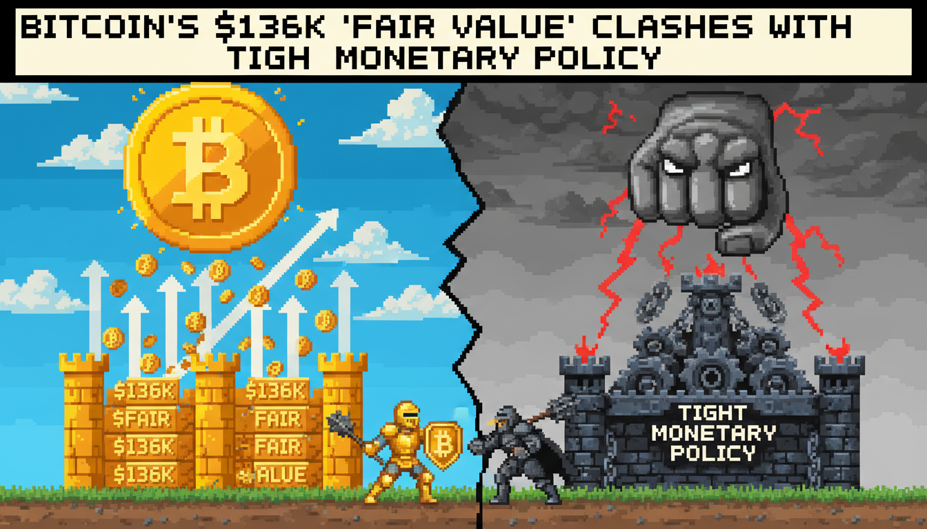Bitcoin's $136K 'Fair Value' Clashes With Tight Monetary Policy