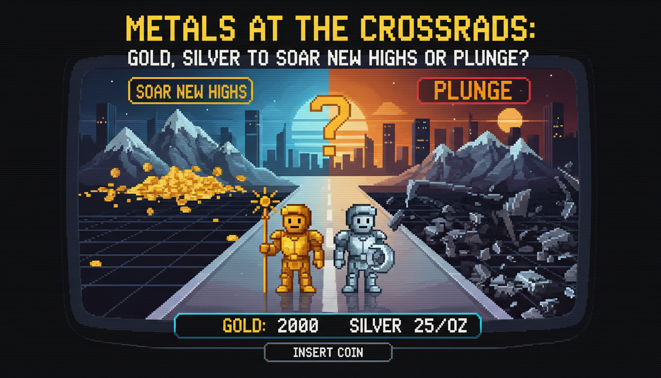 Metals at a Crossroads: Gold, Silver to Soar New Highs or Plunge?