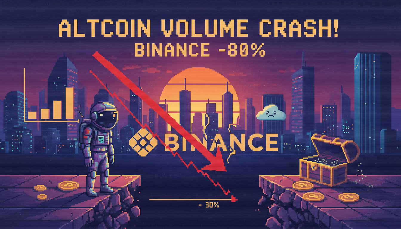 Altcoin Trading Volume Plunges 80% on Binance: Report
