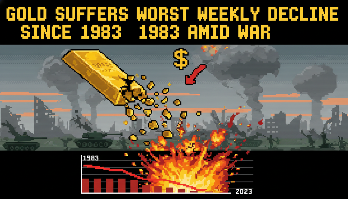 Gold Suffers Worst Weekly Decline Since 1983 Amid War