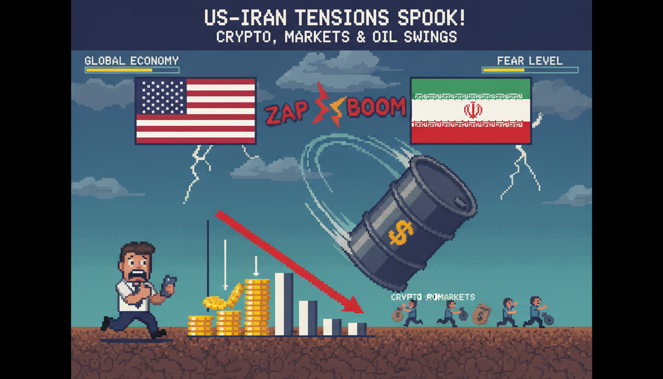 US-Iran Tensions Spook Crypto, Markets as Oil Swings