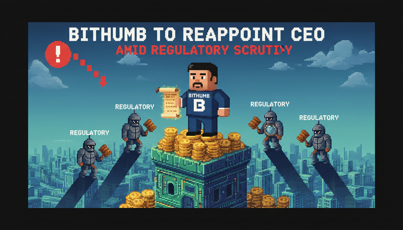 Bithumb to Reappoint CEO Amid Regulatory Scrutiny