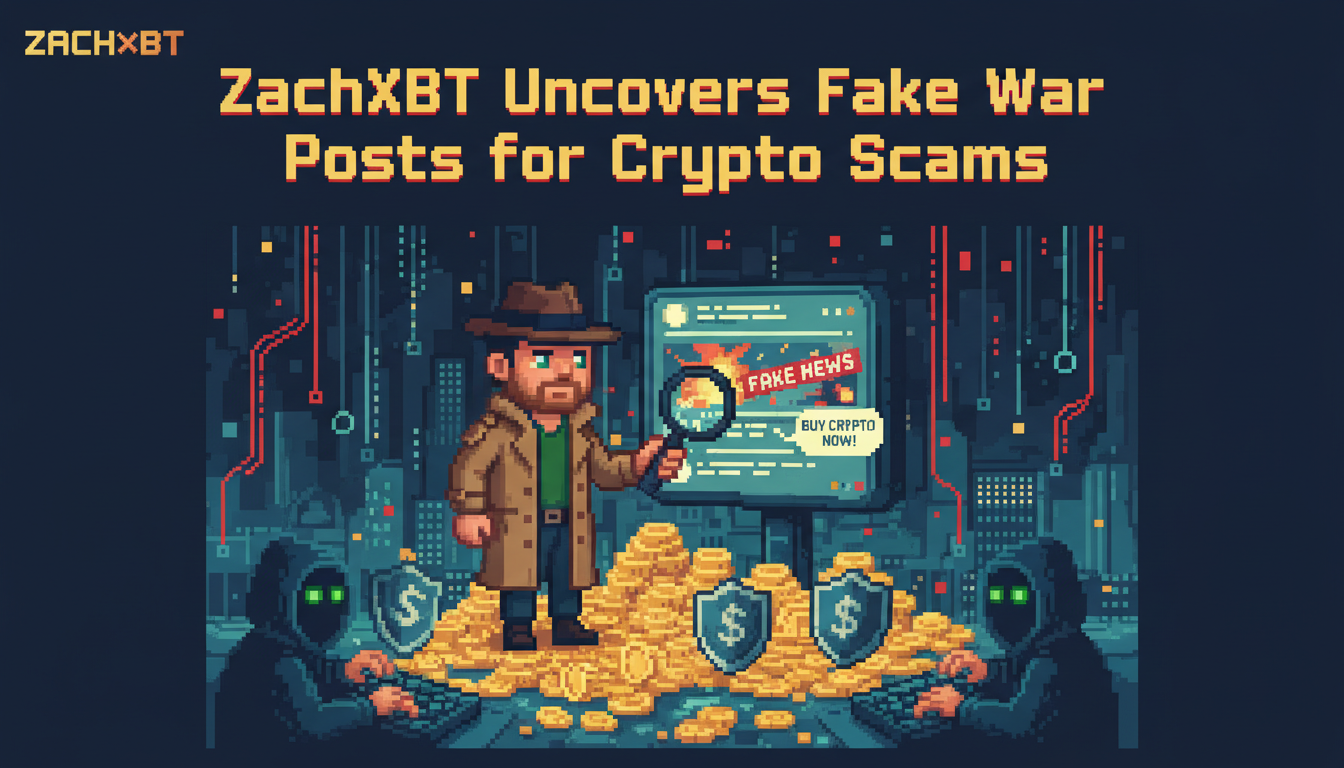 ZachXBT Uncovers Fake War Posts for Crypto Scams