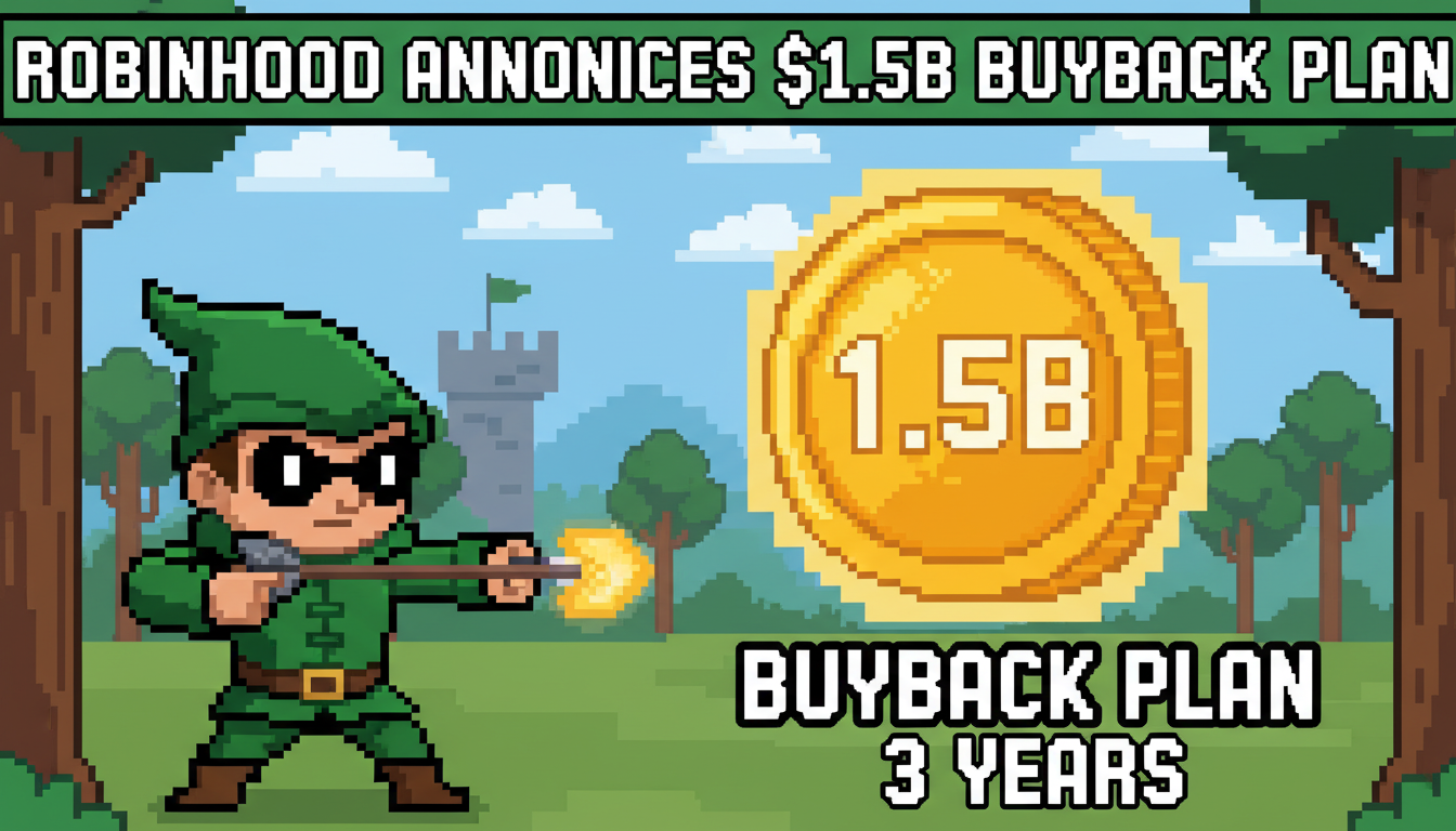 Robinhood announces $1.5B buyback plan over three years