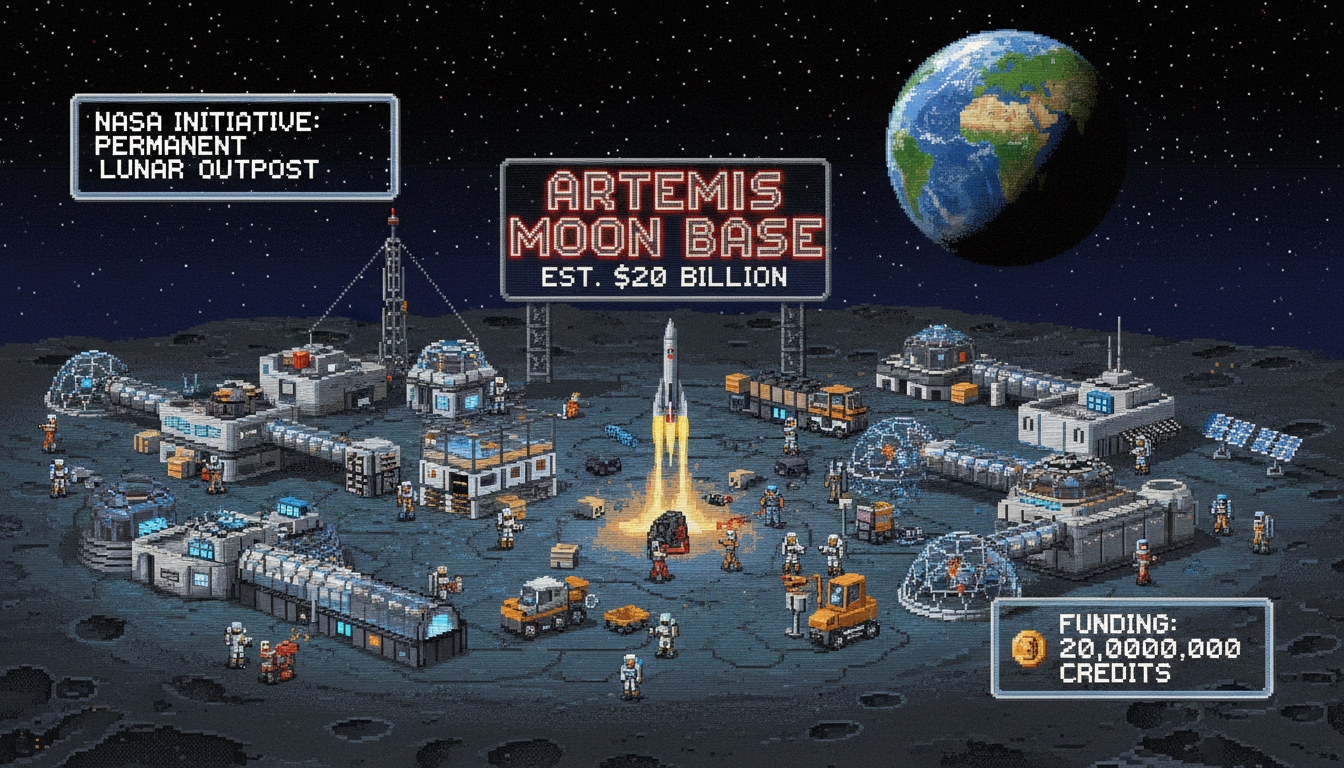 NASA Shifts Artemis to Build $20B Permanent Moon Base