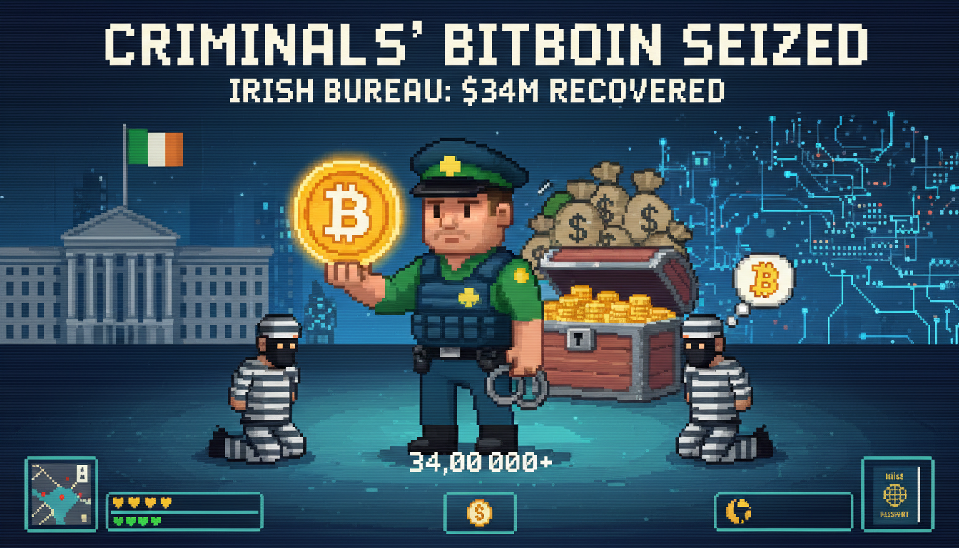 Criminals' Bitcoin Seized: $34M Recovered by Irish Bureau