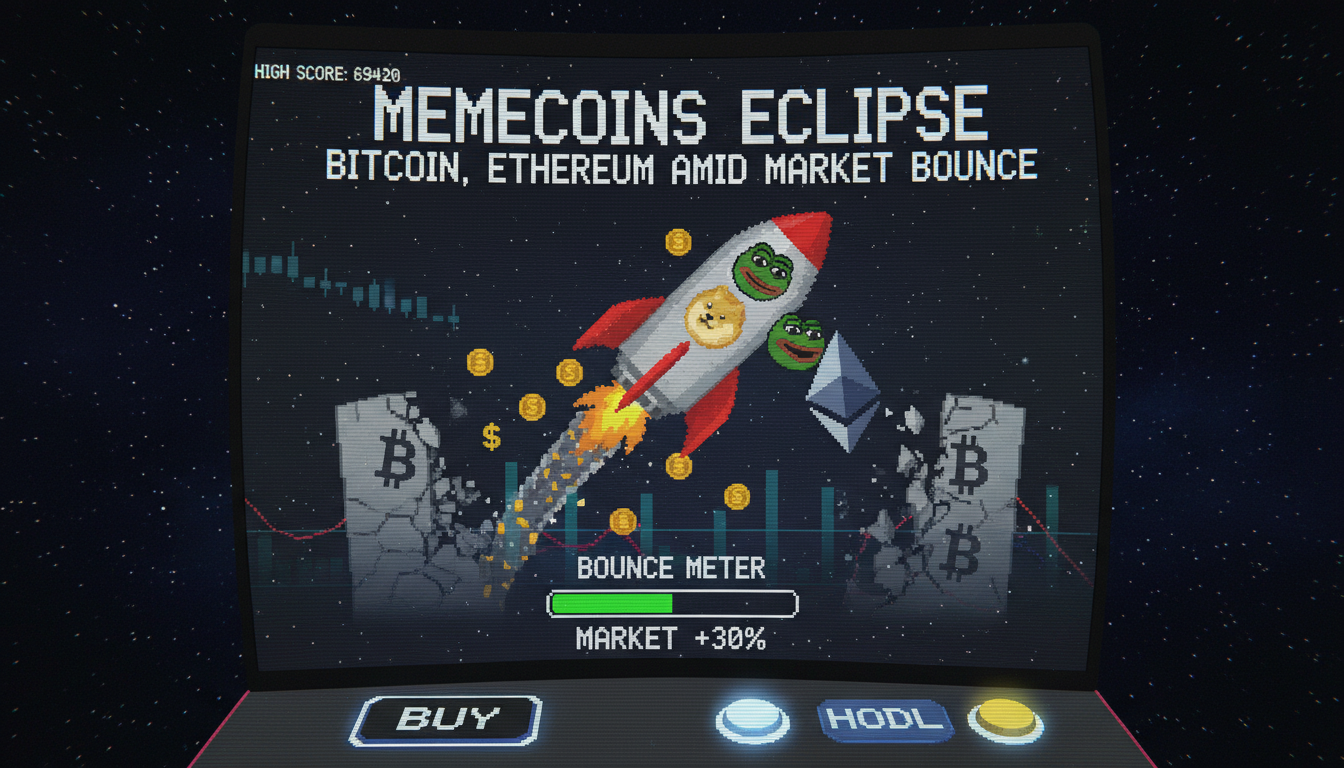 Memecoins Eclipse Bitcoin, Ethereum Amid Market Bounce