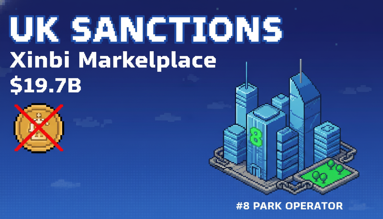 UK Sanctions $19.7B Xinbi Marketplace, #8 Park Operator