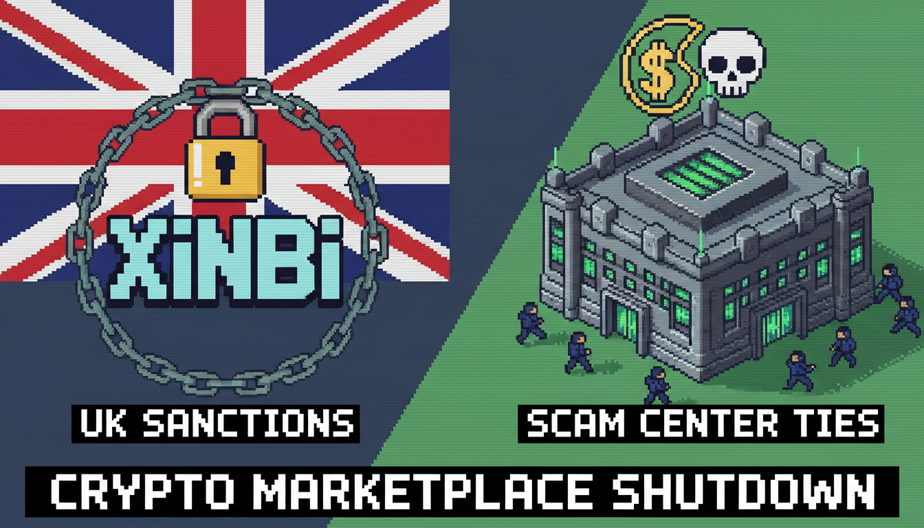 UK sanctions crypto marketplace Xinbi over scam center ties