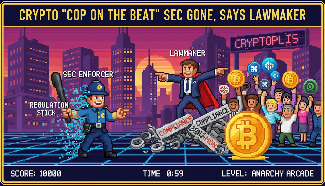 Crypto 'cop on the beat' SEC gone, says lawmaker
