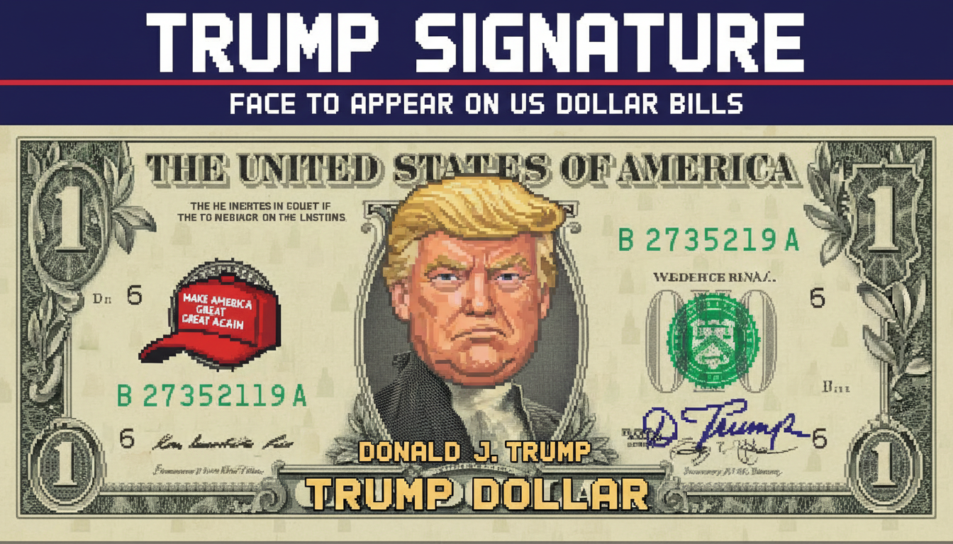 Trump Signature, Face to Appear on US Dollar Bills