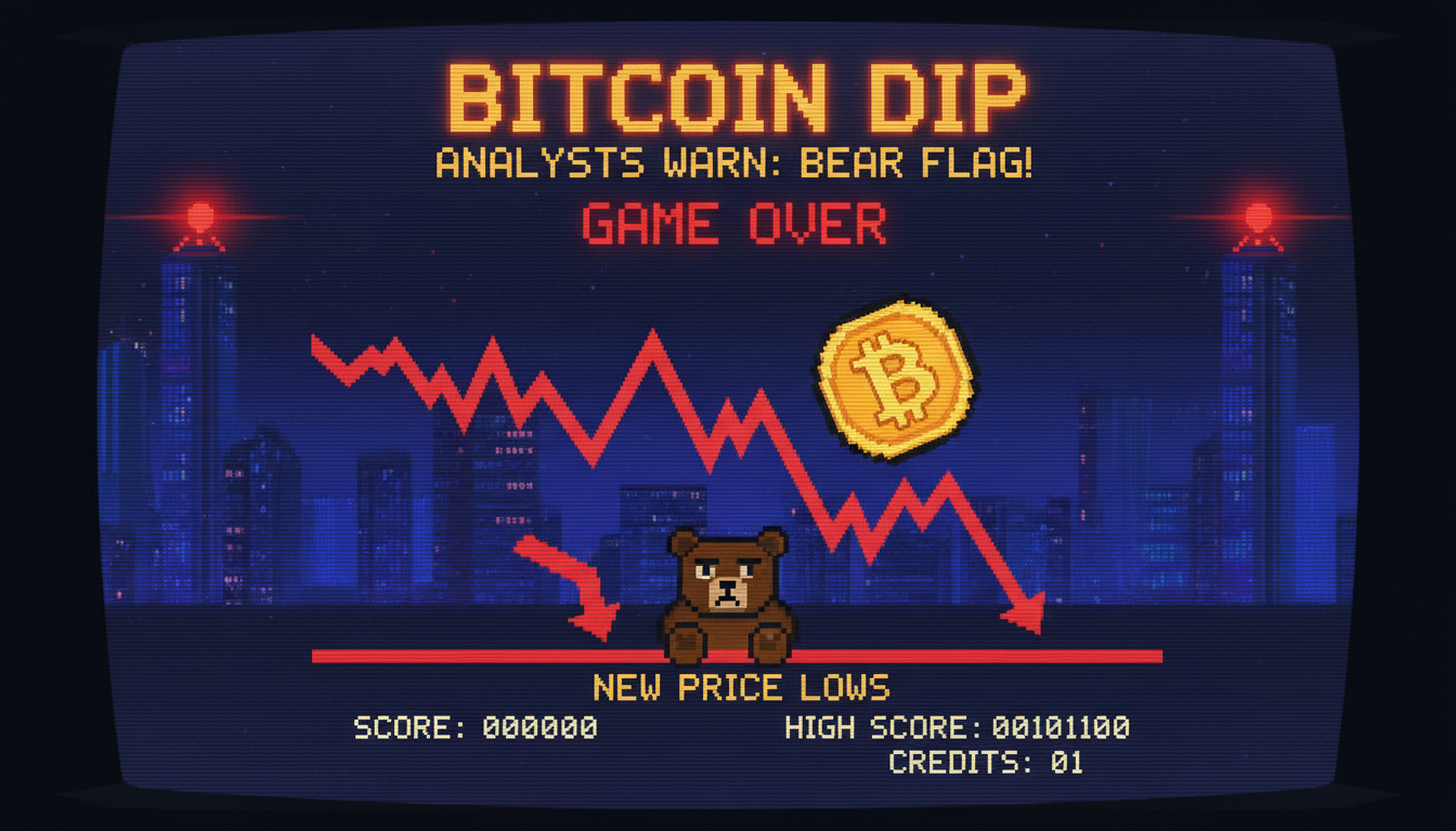 Bitcoin Dip: Analysts Warn of Bear Flag & New Price Lows