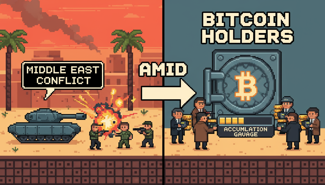 Bitcoin Holders Accumulate Amid Middle East Conflict