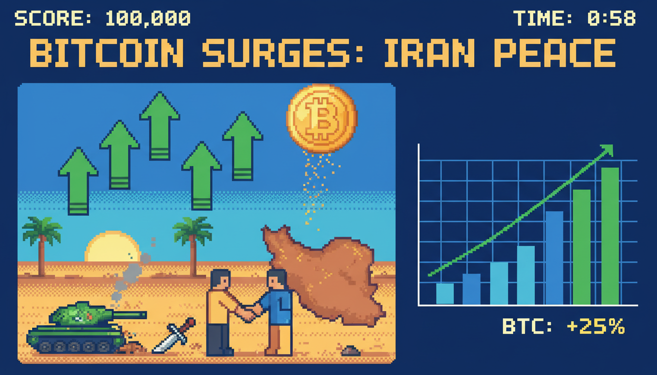 Bitcoin Surges on Reports Iran Ready to End War