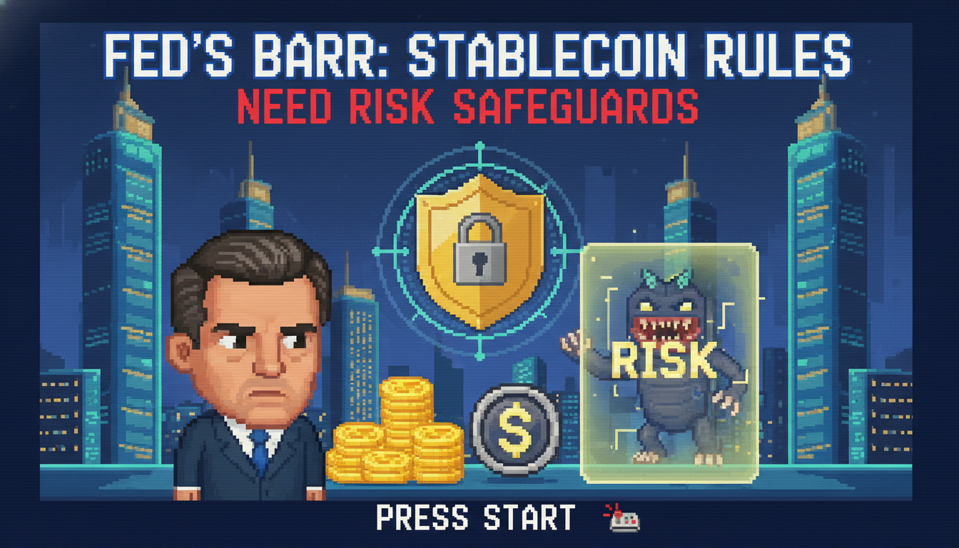 Fed's Barr: Stablecoin Rules Need Risk Safeguards
