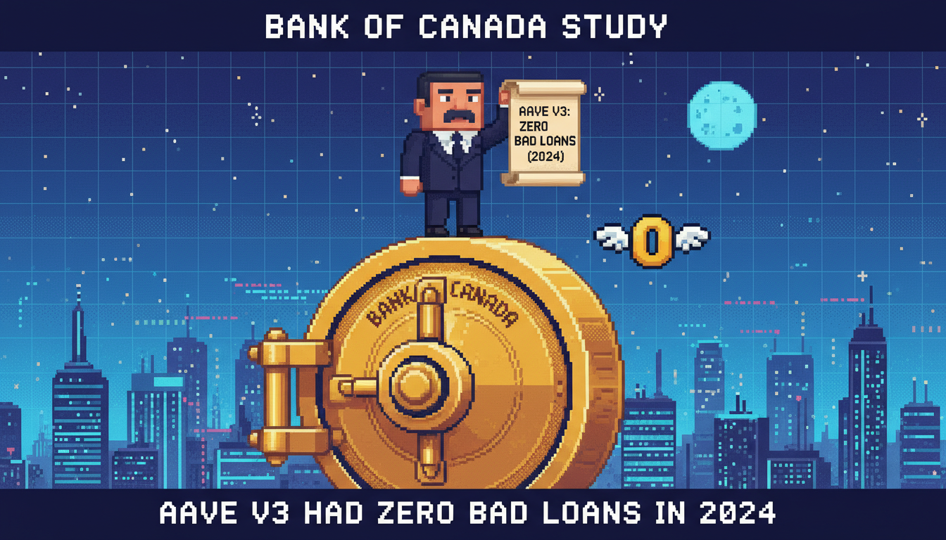Bank of Canada Study: Aave V3 Had Zero Bad Loans in 2024