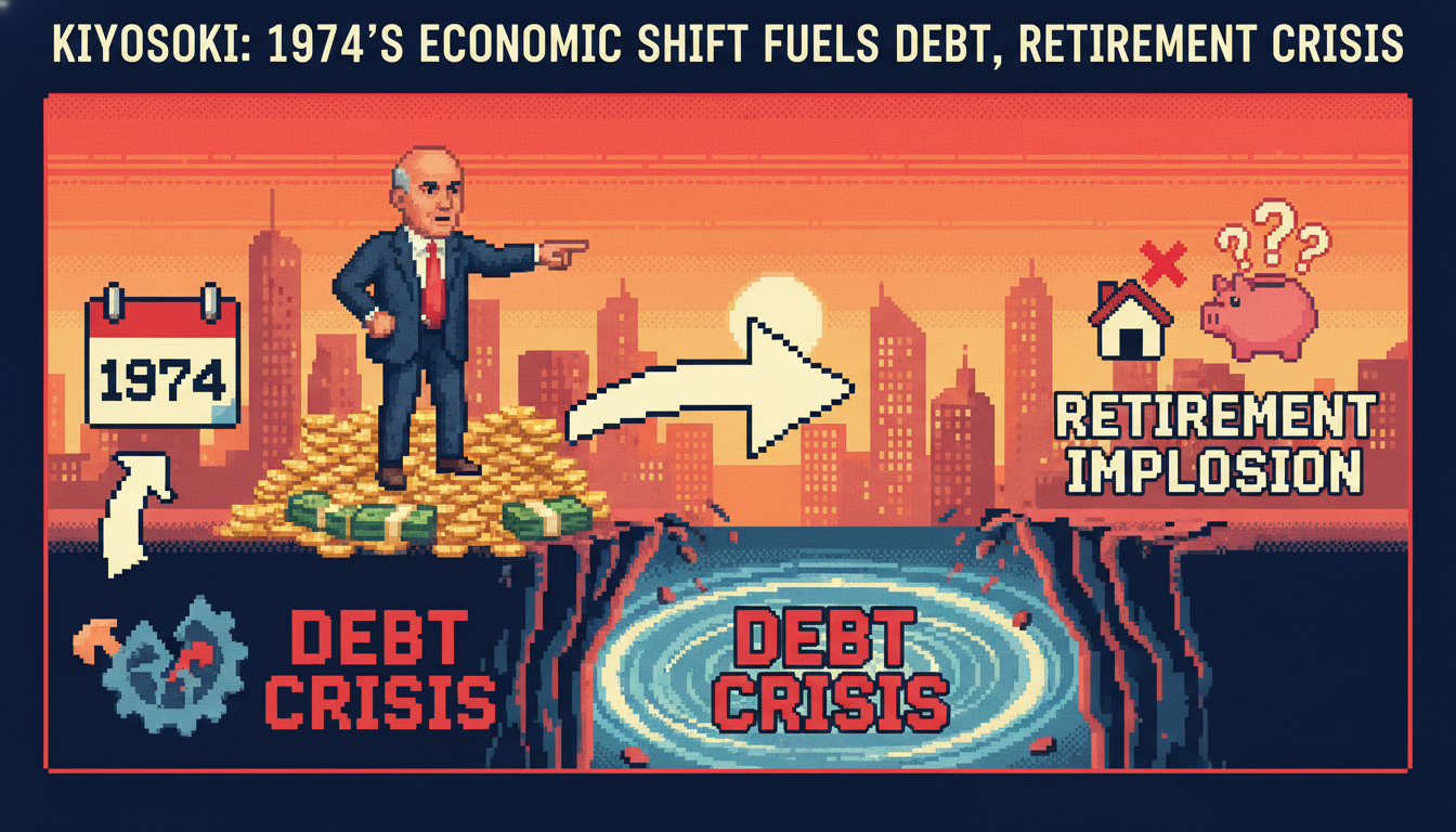 Kiyosaki: 1974’s economic shift fuels debt, retirement crisis
