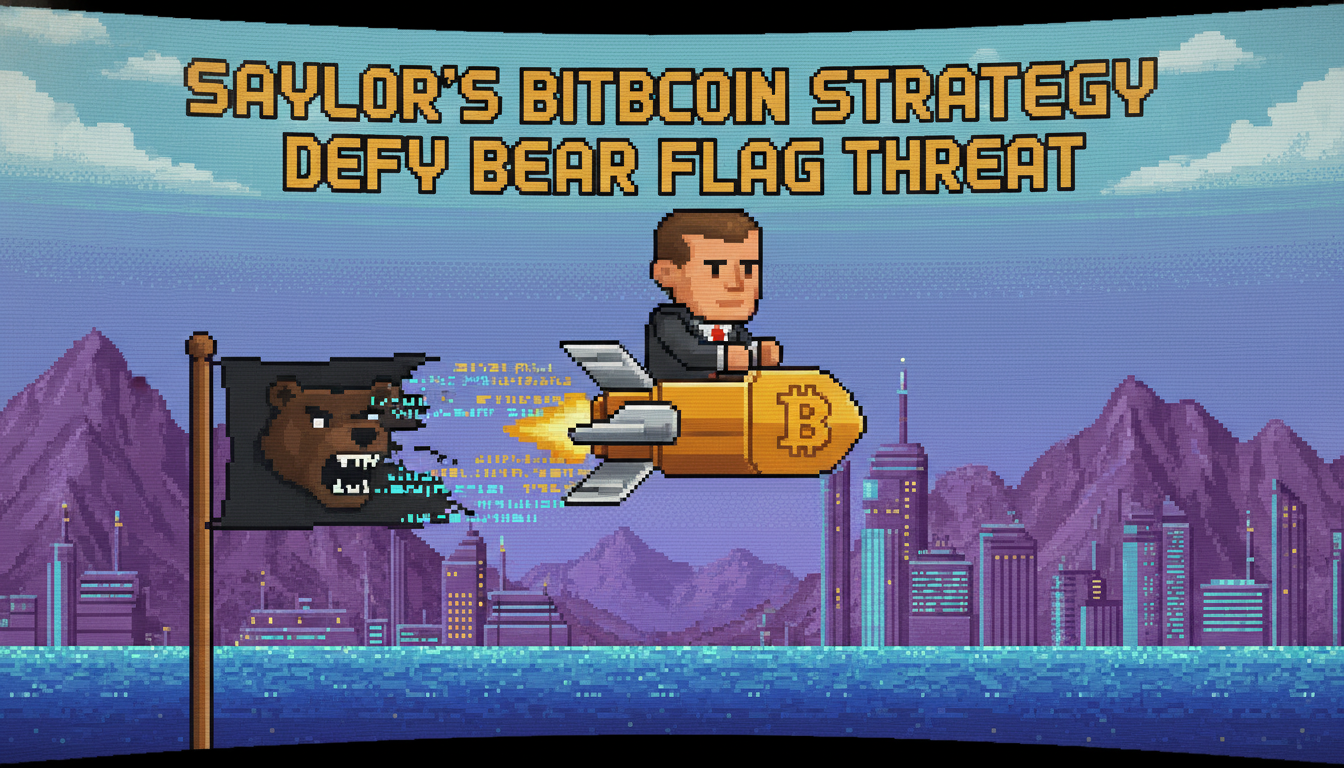Saylor's Bitcoin Strategy Defies Bear Flag Threat