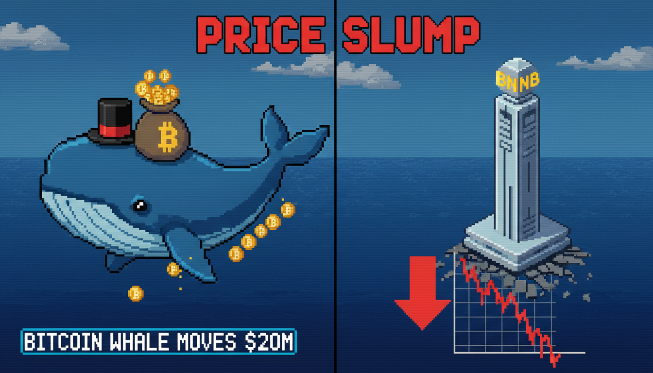 Bitcoin Whale Moves $20M to Binance Amid Price Slump