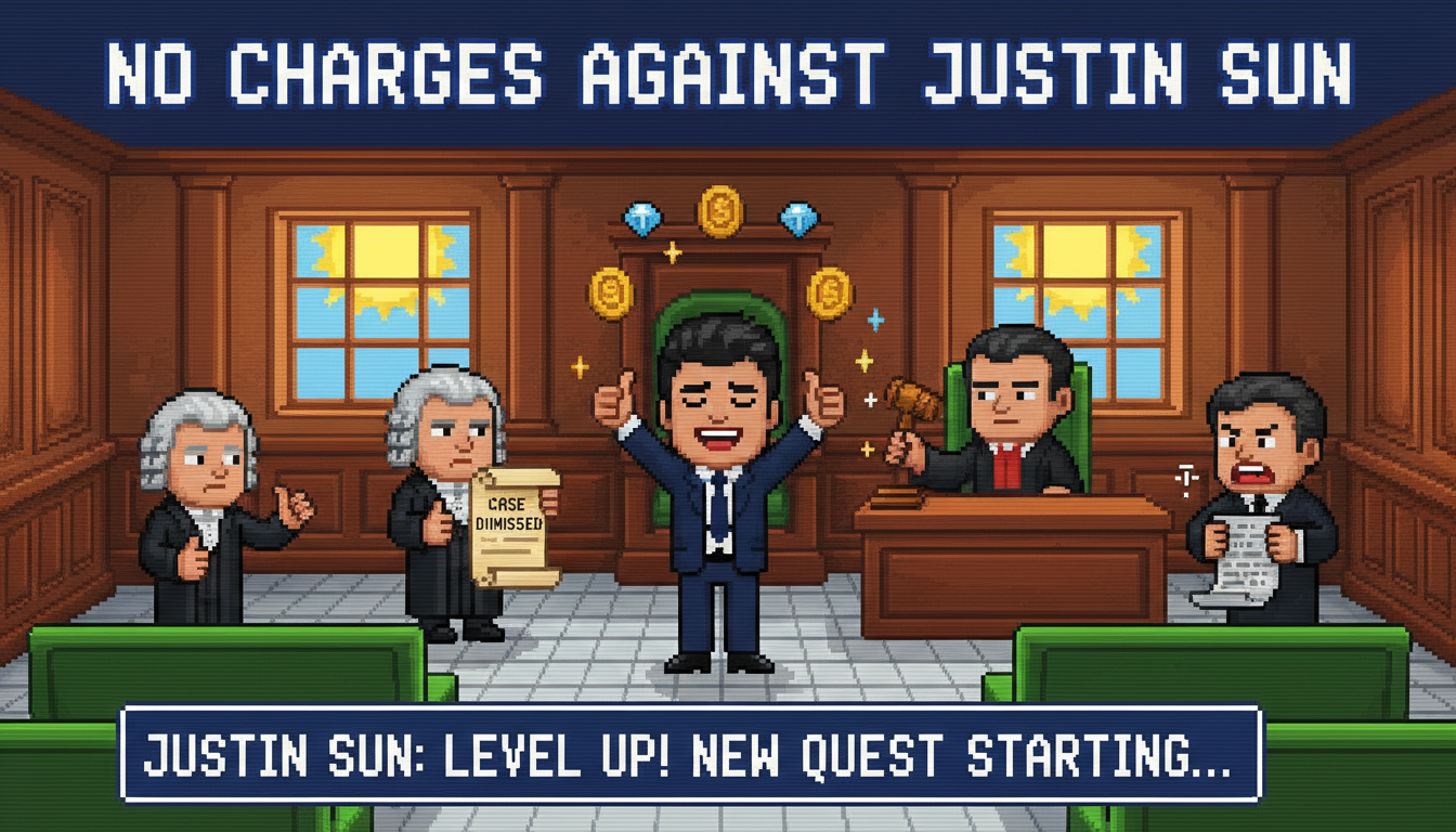 No charges against Justin Sun