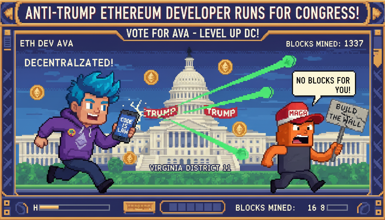 Anti-Trump Ethereum Developer Runs for Congress in Virginia