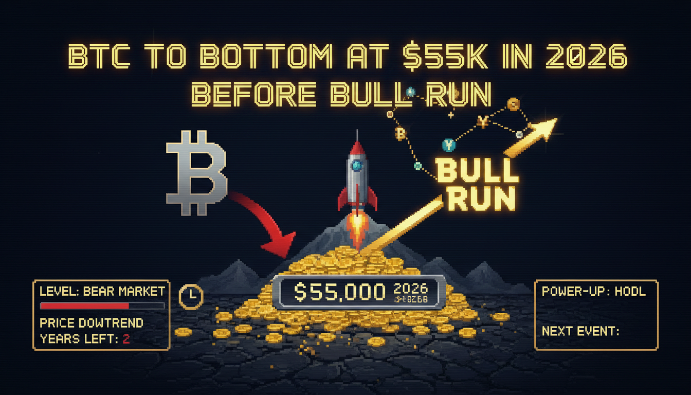 BTC to Bottom at $55K in 2026 Before Bull Run