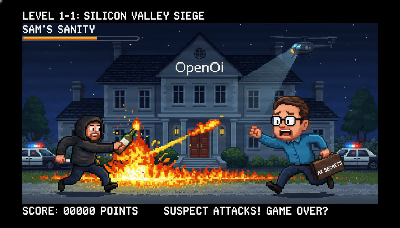 Suspect Attacks OpenAI CEO Sam Altman's Home With Molotov Cocktail